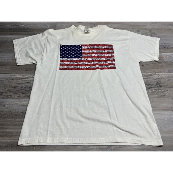 Fruit of the Loom Other - American Flag T-Shirt United Graphic Stars and‎ Stripes Size XL